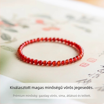 Baolidexing achát karkötő, uniszex, polírozott felület, 2024 ősz