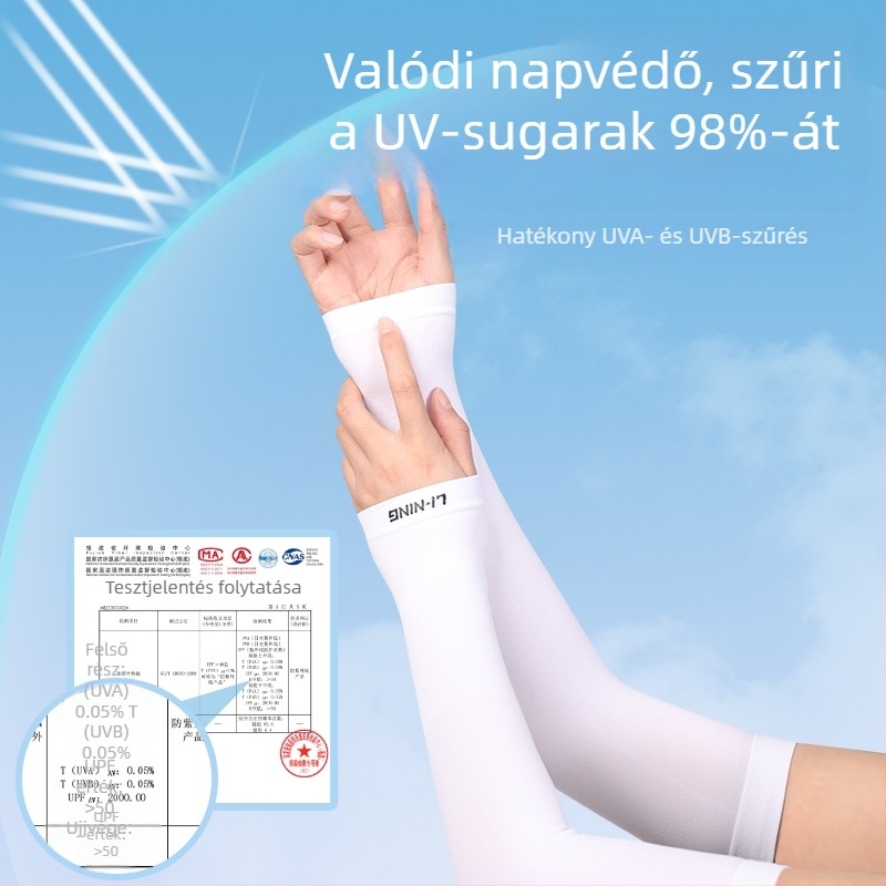 Uniszex külső karvédő, nylon anyagból, futáshoz és kerékpározáshoz