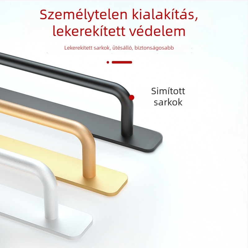 Wanson Handhandle – fúrás nélküli fogantyú alumínium ötvözethez, szekrényekhez és ajtókhoz, öntapadós, modern stílus