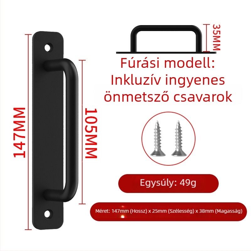Wanson Handhandle – fúrás nélküli fogantyú alumínium ötvözethez, szekrényekhez és ajtókhoz, öntapadós, modern stílus