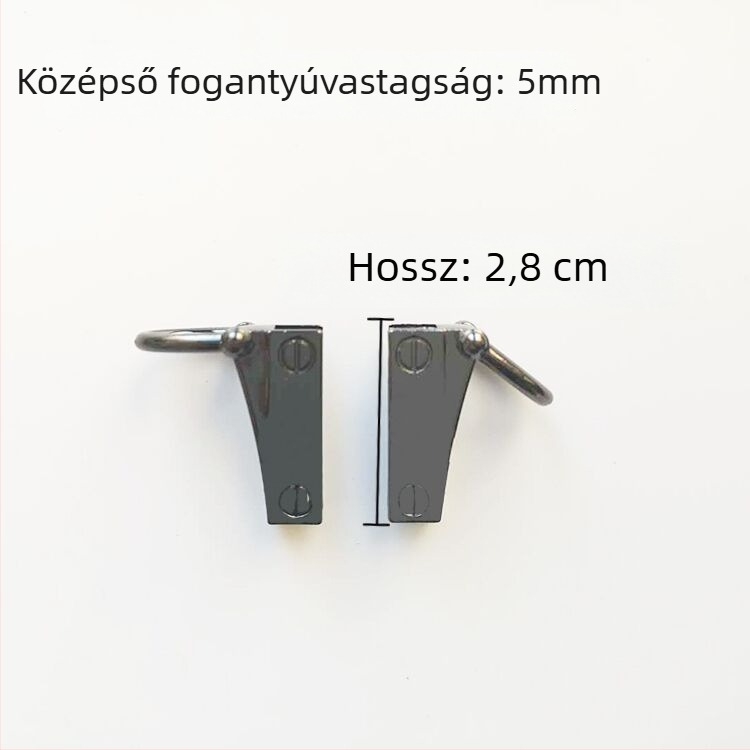 sanmushi táska fémes hardverrel, keresztpánt, fülcsatok, bayonet csatok, oldalsó klipszek