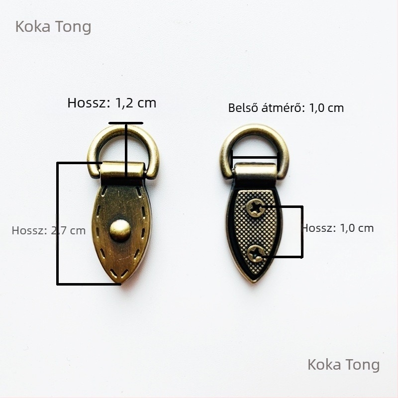 sanmushi táska fémes hardverrel, keresztpánt, fülcsatok, bayonet csatok, oldalsó klipszek