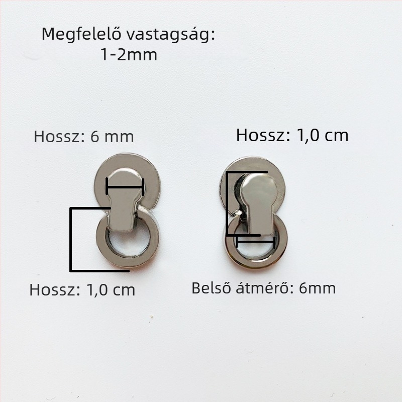 sanmushi táska fémes hardverrel, keresztpánt, fülcsatok, bayonet csatok, oldalsó klipszek