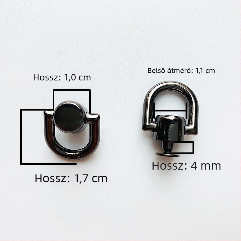 sanmushi táska fémes hardverrel, keresztpánt, fülcsatok, bayonet csatok, oldalsó klipszek