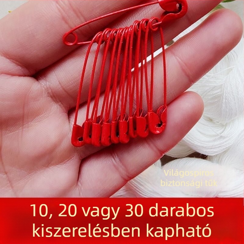 Új stílusú piros menyasszonyi bross, ideális az esküvői ünnepségekhez és menyasszonyi ládákhoz, biztonságos rögzítés