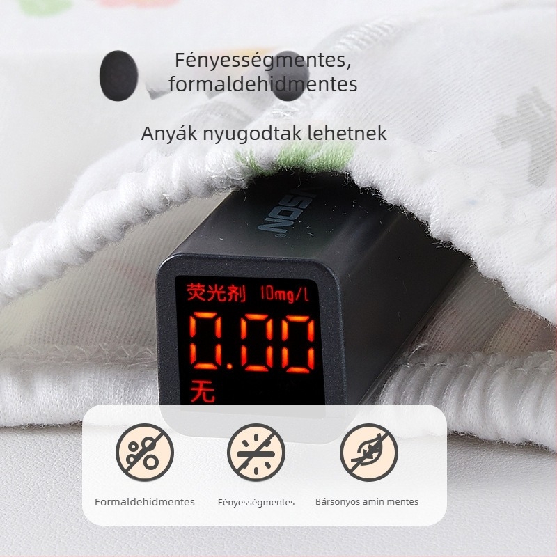 Baba pamut hosszú nadrág, varrat nélküli, 100% pamut, középső derék, uniszex, 1–3 éveseknek, tavasz–ősz otthoni viselet
