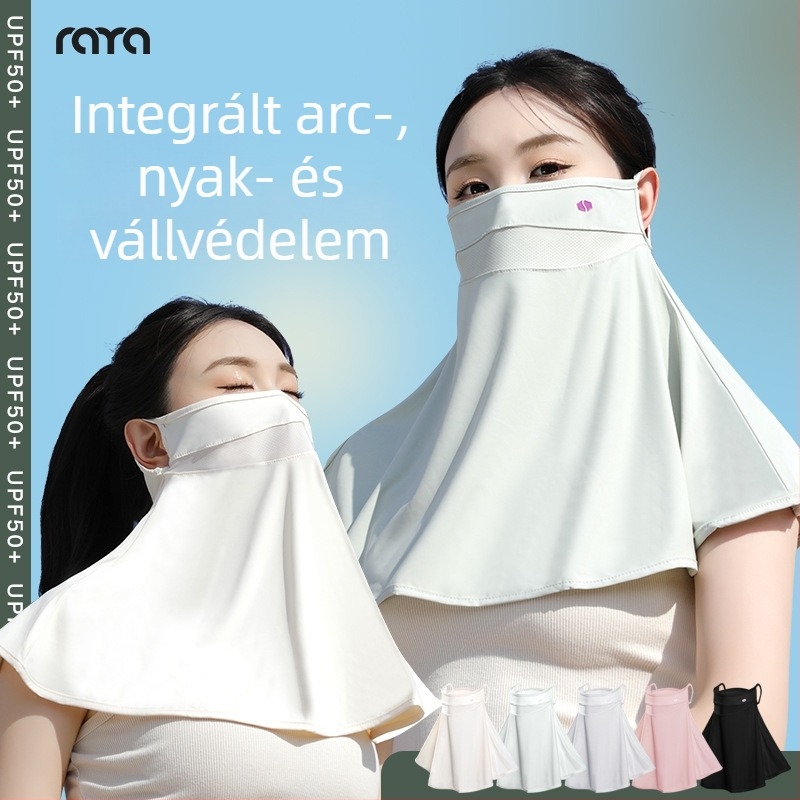 Férfiak számára UV-védelmet nyújtó teljes arcmaszk, kerékpárhoz és vezetéshez, ice silk anyagból