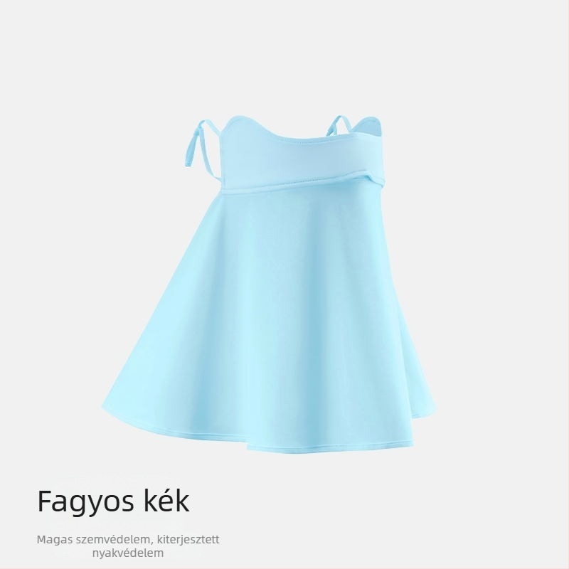Jégselyem napvédő maszk, nylonból készült, fél arcát fedő, városi divat stílus