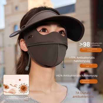 Kapucnis UV-védő maszk, nylon anyagból, szélálló, meleg, porálló