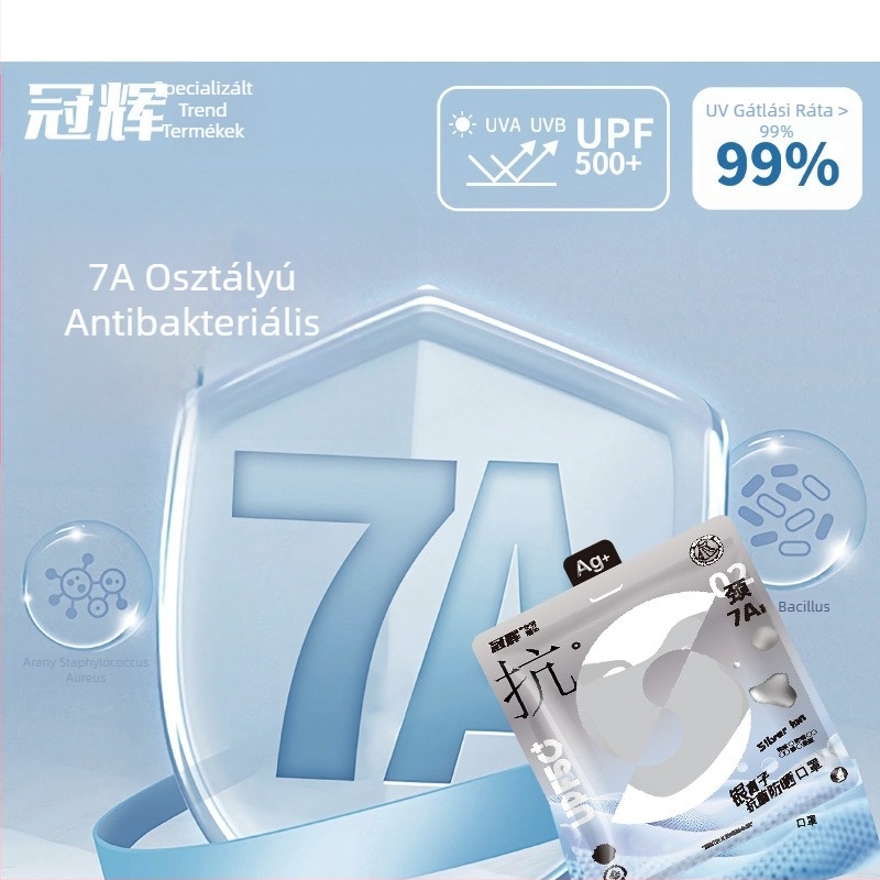 UV-védelmet nyújtó maszk, lélegző, gyorsan száradó, ultrakönnyű, szélvédett