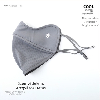 KZ-2012 Halcsontos hálómaszk — UV védelem, árnyékolás, légáteresztő nylon anyag (81-95% nylon), Mori/Sweet félfedett stílus