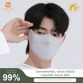 UV-védelmi maszk, Ice Silk anyag, varrat nélküli, 3D lélegző, szemvédelme