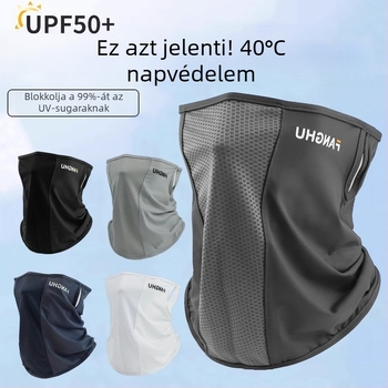 Kerékpáros arcmaszk, szélvédett és UV-védett, Ice Silk anyag, fél arc, uniszex