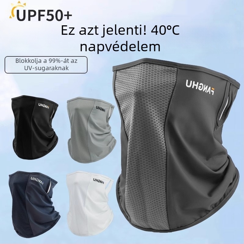 Kerékpáros arcmaszk, szélvédett és UV-védett, Ice Silk anyag, fél arc, uniszex
