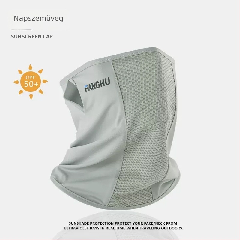 Kerékpáros arcmaszk, szélvédett és UV-védett, Ice Silk anyag, fél arc, uniszex