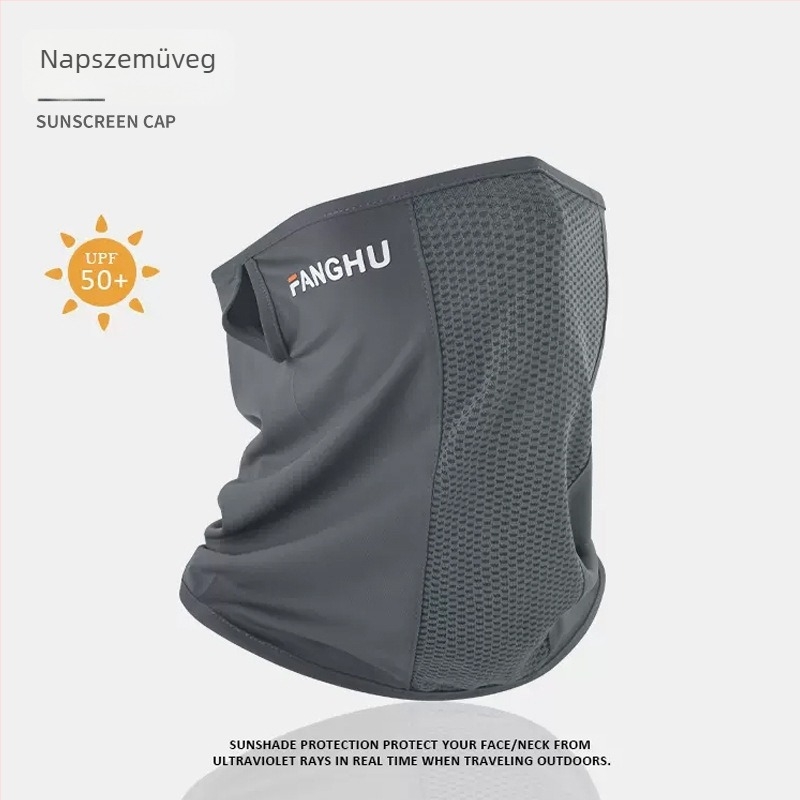 Kerékpáros arcmaszk, szélvédett és UV-védett, Ice Silk anyag, fél arc, uniszex