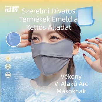 Napsugárvédő arcmaszk, légáteresztő nylon háló, ultra könnyű, szélálló, UV-védelem, szemvédő, férfiaknak és nőknek