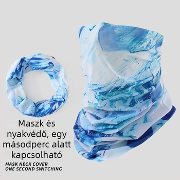 Kerékpározáshoz arc- és nyakvédő maszk – lélegző, napvédő, teljes arc- és nyakfedés, nylon anyag, minimalist stílus, városi közlekedési viselet
