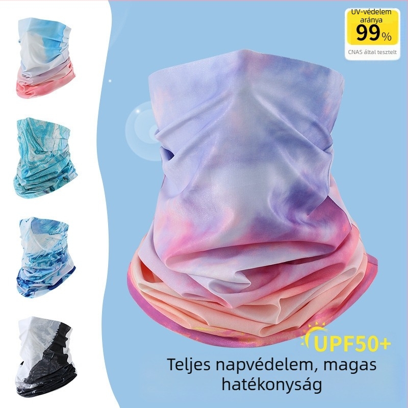Kerékpározáshoz arc- és nyakvédő maszk – lélegző, napvédő, teljes arc- és nyakfedés, nylon anyag, minimalist stílus, városi közlekedési viselet