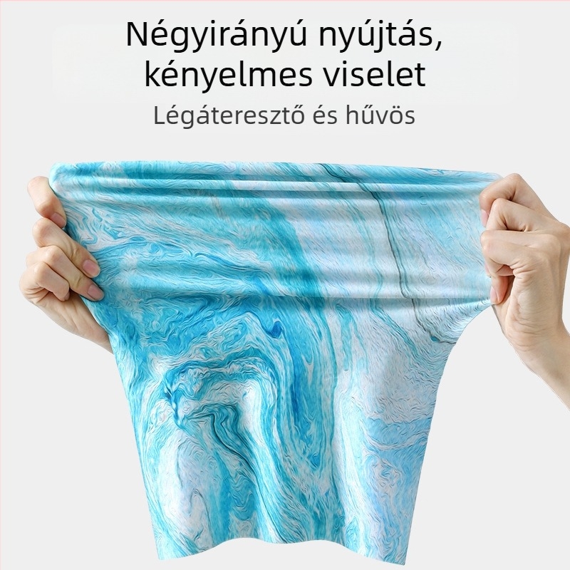 Kerékpározáshoz arc- és nyakvédő maszk – lélegző, napvédő, teljes arc- és nyakfedés, nylon anyag, minimalist stílus, városi közlekedési viselet