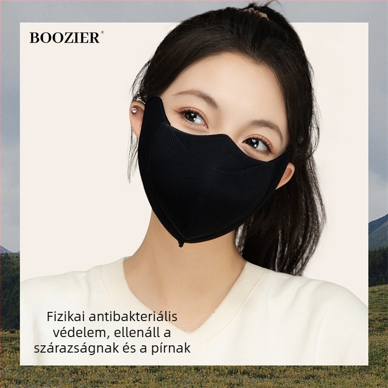 Őszi-téli szélálló, meleg arcmaszk fülkötős kialakítással, poliészter anyag, UPF50+ UV védelem, eredeti dizájn