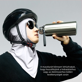 Uniszex kerékpáros arcmaszk; anyag: Spandex/Lycra; testreszabható feldolgozás (Kategória: kerékpáros arcmaszk; Anyag: Spandex/Lycra; Nem: Uniszex; Testreszabás: Elérhető)