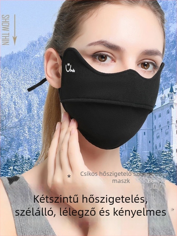 Flíssel-bélésű kerékpáros maszk, 3D koreai stílus, uniszex, anyag Spandex/Lycra, márka Fanfan Le