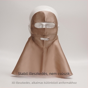 Teljes arcmaszk mulberry silkból UV védelemmel, lélegző, napsugár elleni védelem vezetéshez