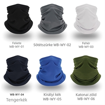 Motoros arcvédő kendő, poliészter, uniszex, MZ856