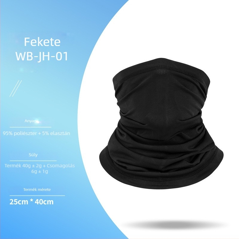 Motoros arcvédő kendő, poliészter, uniszex, MZ856