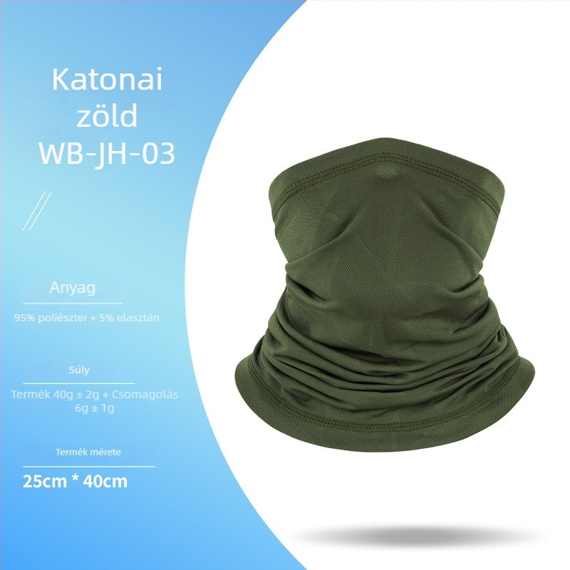 Motoros arcvédő kendő, poliészter, uniszex, MZ856