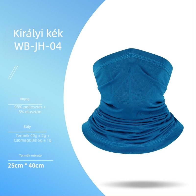 Motoros arcvédő kendő, poliészter, uniszex, MZ856