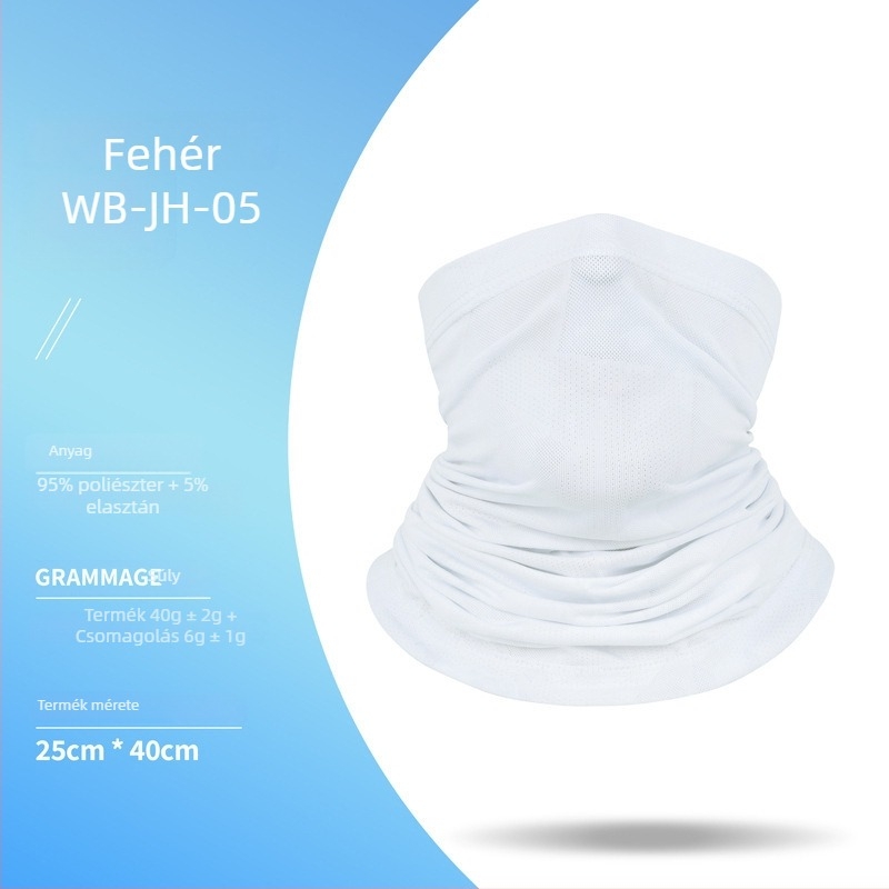 Motoros arcvédő kendő, poliészter, uniszex, MZ856