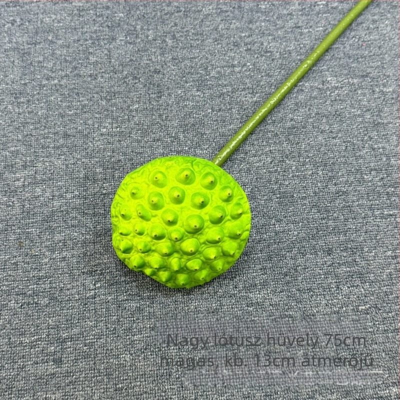 Lotus művirág élethű levél textúrával – beltéri dekoráció, esküvő és kellék fotózáshoz; Anyagok: PU, puha ragasztó, selyem virág; Készítés: stilizálás, reliefes textúra; Modell: 19022027760