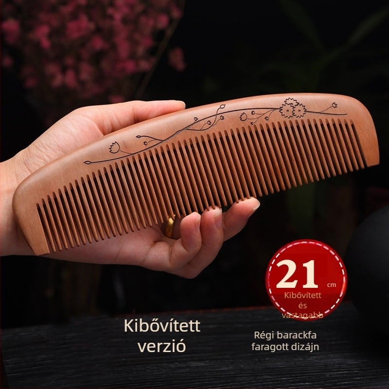 Mahagóniából készült fa fésű, eredet Zhejiang