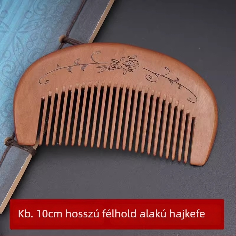 Mahagóniából készült fa fésű, eredet Zhejiang