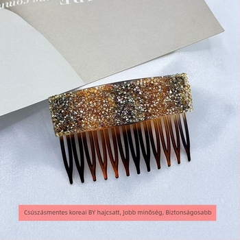 Rhinestone hajcsat – teljes gyémánt mintázat, koreai stílusú oldalsó hajcsat a frufira — kézzel készített, testre szabható