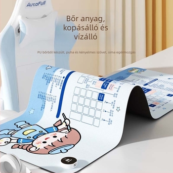 Nagy méretű fűtött egérpad iroda asztalhoz, cartoon stílus, állítható hőmérséklet, alumínium hőelvezetés, bőrhatású felület