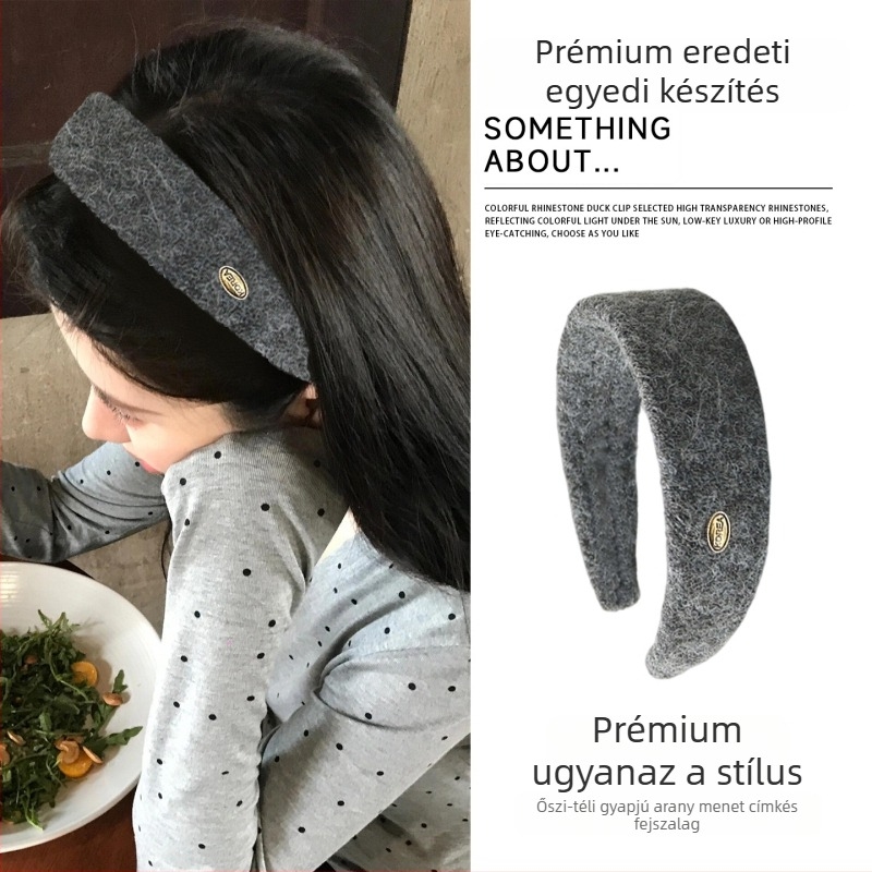 Női fejfedő – koreai stílus, akril, kézműves, Aiqi Jewelry