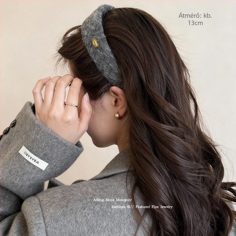 Női fejfedő – koreai stílus, akril, kézműves, Aiqi Jewelry
