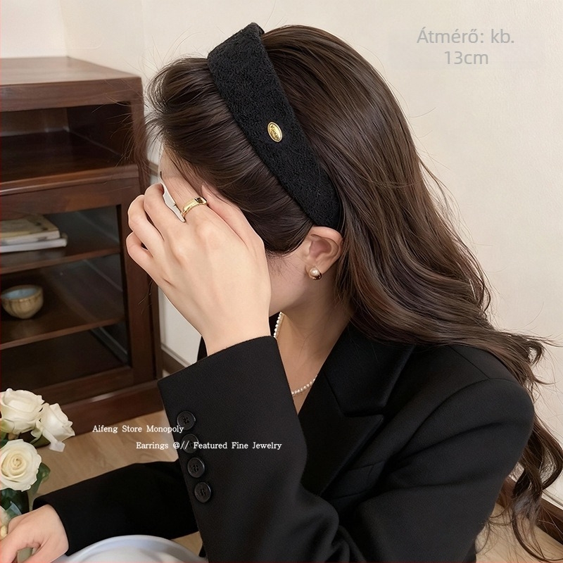 Női fejfedő – koreai stílus, akril, kézműves, Aiqi Jewelry