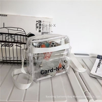 PVC Jelly hátizsák japán stílusú, csíkos mintával, 20–35L, 13 colos laptophoz