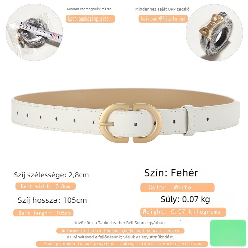 Női PU bőr öv, ötvözet csattal és tűs zárással, 2–4 cm széles, elektropolírozott felület