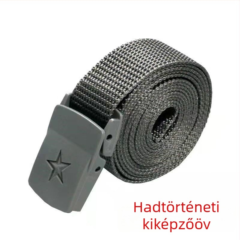 Taktikai öv katonai képzéshez — nejlonöv műanyag csattal, csattal záródó, szélesség > 4 cm, univerzális modell