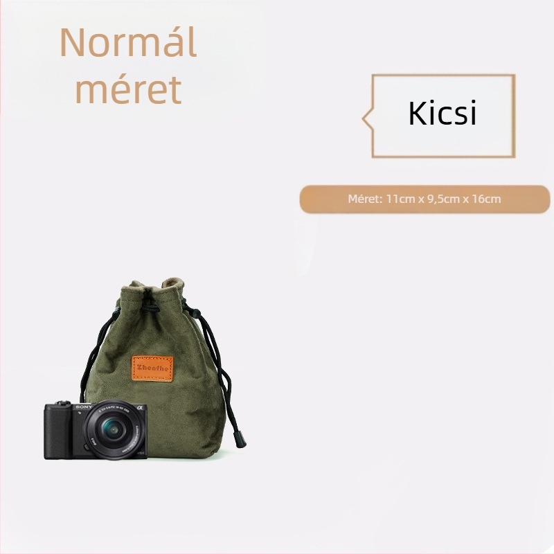 Mirrorless/SLR belső táska plüss párnázással — ultrakönnyű védőtok Nikon, Canon, Sony, Fuji számára