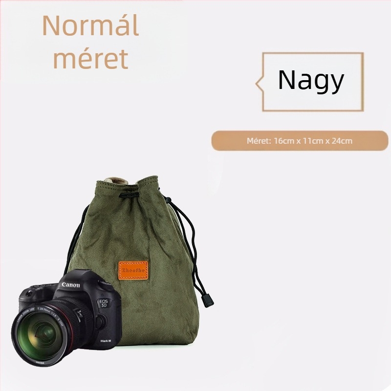 Mirrorless/SLR belső táska plüss párnázással — ultrakönnyű védőtok Nikon, Canon, Sony, Fuji számára