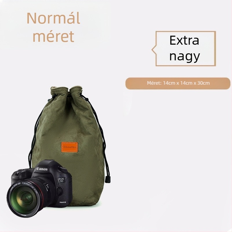 Mirrorless/SLR belső táska plüss párnázással — ultrakönnyű védőtok Nikon, Canon, Sony, Fuji számára