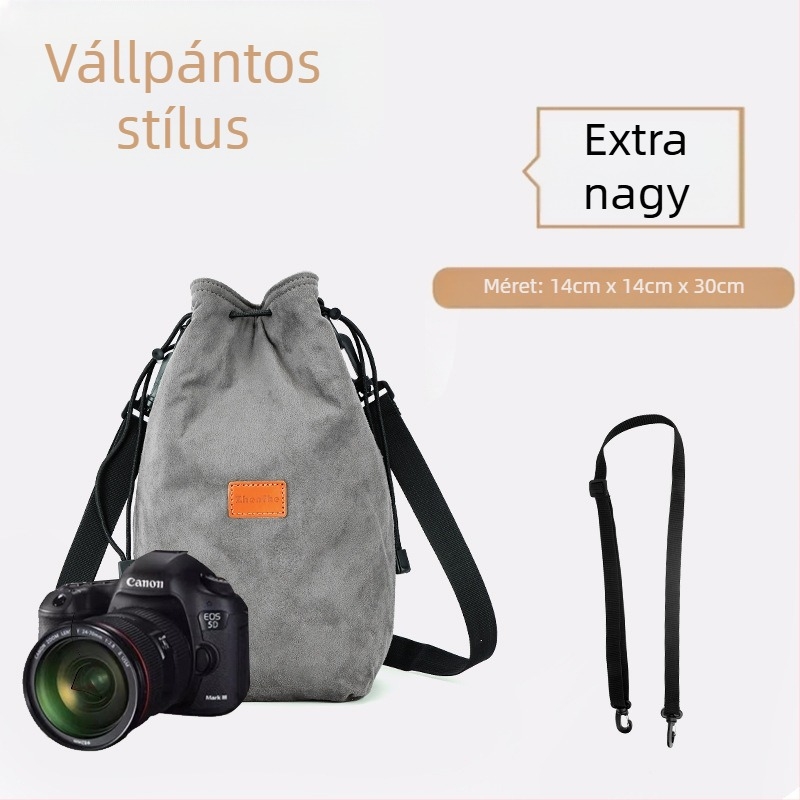 Mirrorless/SLR belső táska plüss párnázással — ultrakönnyű védőtok Nikon, Canon, Sony, Fuji számára