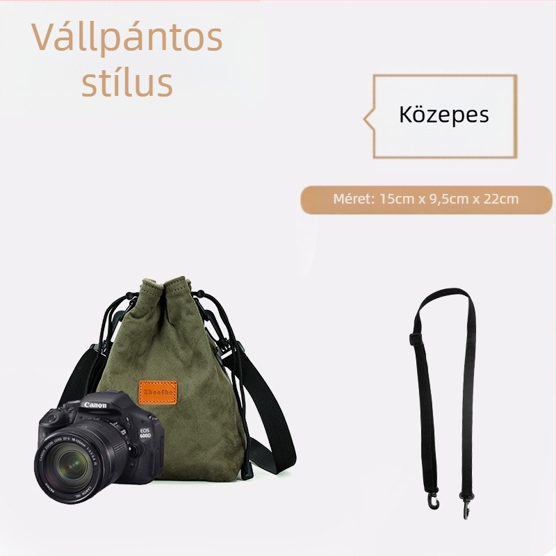Mirrorless/SLR belső táska plüss párnázással — ultrakönnyű védőtok Nikon, Canon, Sony, Fuji számára