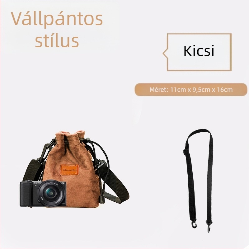 Mirrorless/SLR belső táska plüss párnázással — ultrakönnyű védőtok Nikon, Canon, Sony, Fuji számára